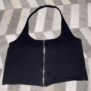 Zip up halter